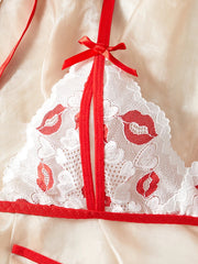 Wire Free Sexys Adult Lingerie 2 Pieces Open Crotch Transparent Bra And Panty Set Erotic Couples Date Fetish Underwear