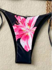 3 Pieces Leopard Print Bikini Set