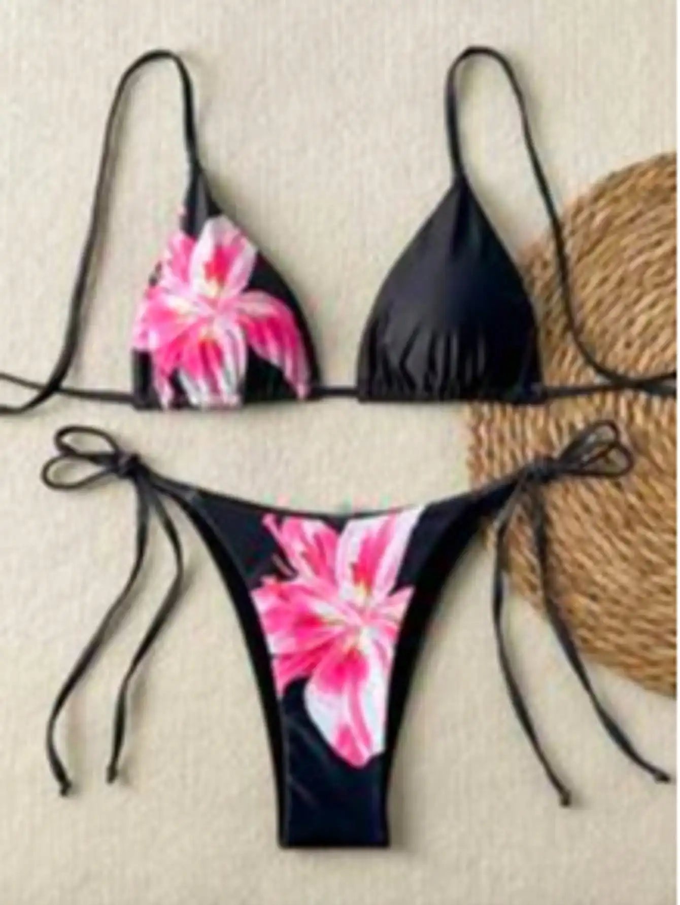 3 Pieces Leopard Print Bikini Set