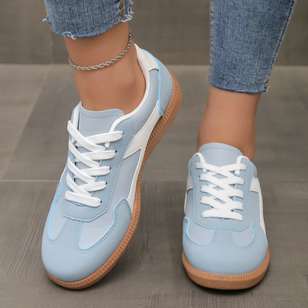 Casual Lace-Up Rubber Lightweight And Breathable Suitable Shoes