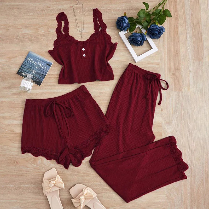3PCS Pajamas Set