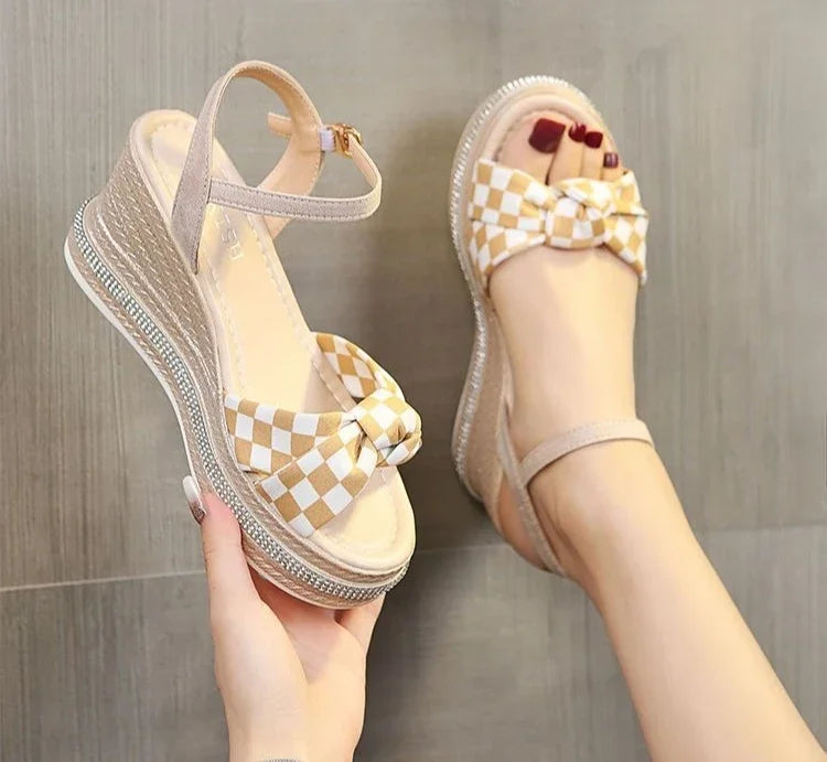 Comfortable Designer Open Toe Wedge With Platform Waterproof Sandals