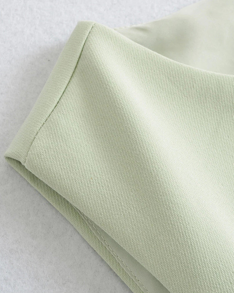 Skater Design Dress Green
