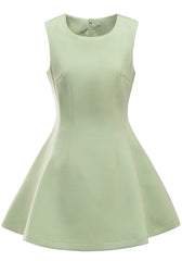 Skater Design Dress Green