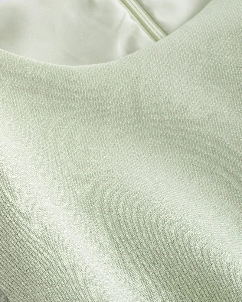 Skater Design Dress Green