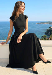 Skater Maxi Dress Black
