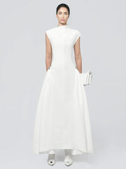 Skater Maxi Dress White