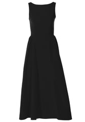 A Line Midi Dress Black