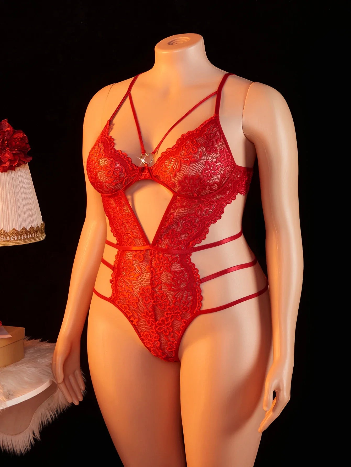 Adult Lace Teddy Bodysuit