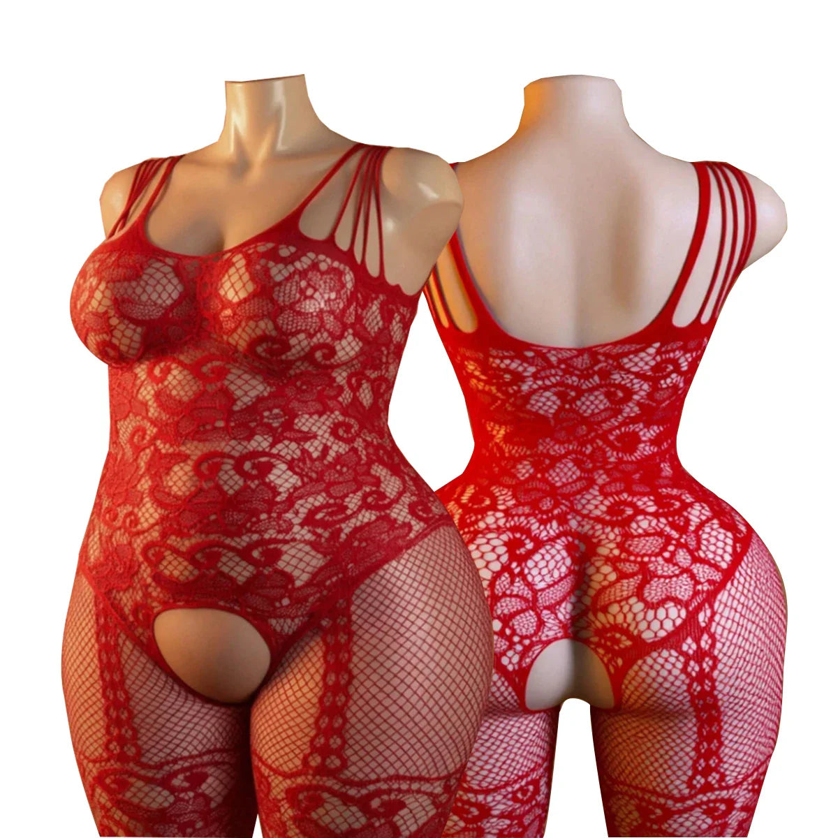 Adult Mesh Bodysuit Temptation Semi Transparent Fish Underwear Jumpsuit Unobstructed Underwear Full Bodystockings