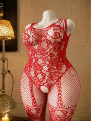 Adult Mesh Bodysuit Temptation Semi Transparent Fish Underwear Jumpsuit Unobstructed Underwear Full Bodystockings