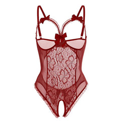 Babydoll Dress Lace Bow Costumes Underwear