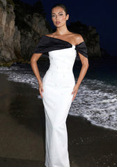 Bardot Embellished Maxi Dress Black White