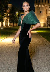 Bardot Pearl Maxi Dress Green Black