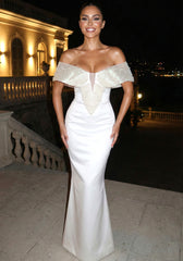 Bardot Pearl Maxi Dress White