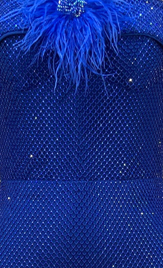 Bardot Sparkly Maxi Dress Blue