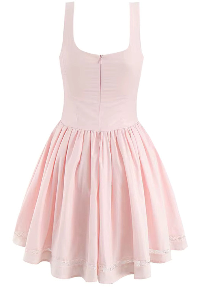 Bow Skater Dress Pink