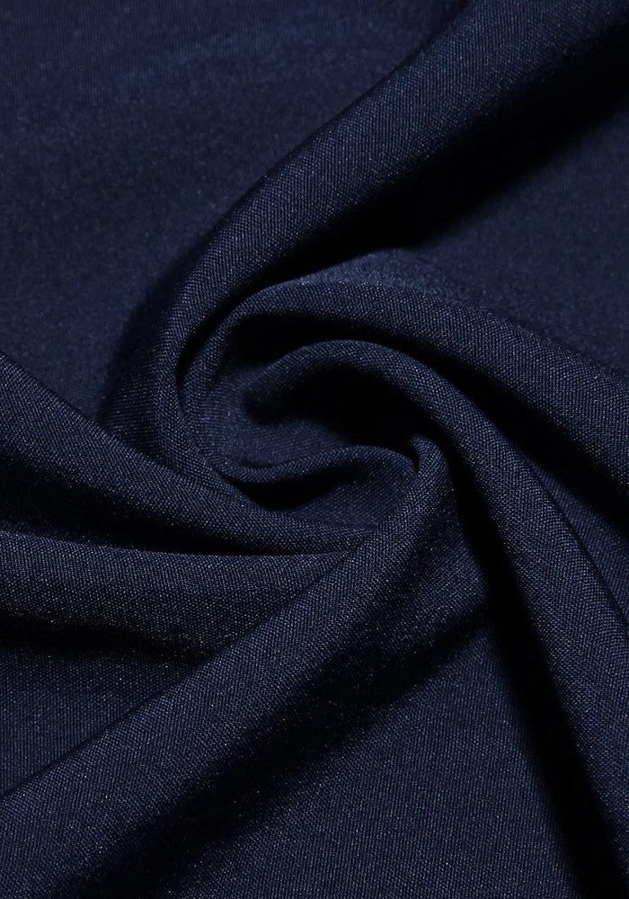 Bustier A Line Midi Dress Navy Blue