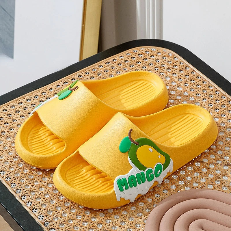 Cartoon Fruit Designer Slides Flats Bathroom Slipper Soft Beach Flip Flops