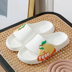 Cartoon Fruit Designer Slides Flats Bathroom Slipper Soft Beach Flip Flops