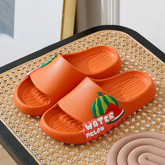 Cartoon Fruit Designer Slides Flats Bathroom Slipper Soft Beach Flip Flops