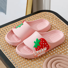 Cartoon Fruit Designer Slides Flats Bathroom Slipper Soft Beach Flip Flops