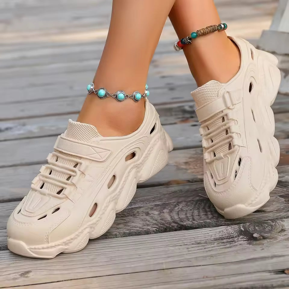 Casual Ankle Strap Thick Bottom Non-slip Beach Style Flat Shoes