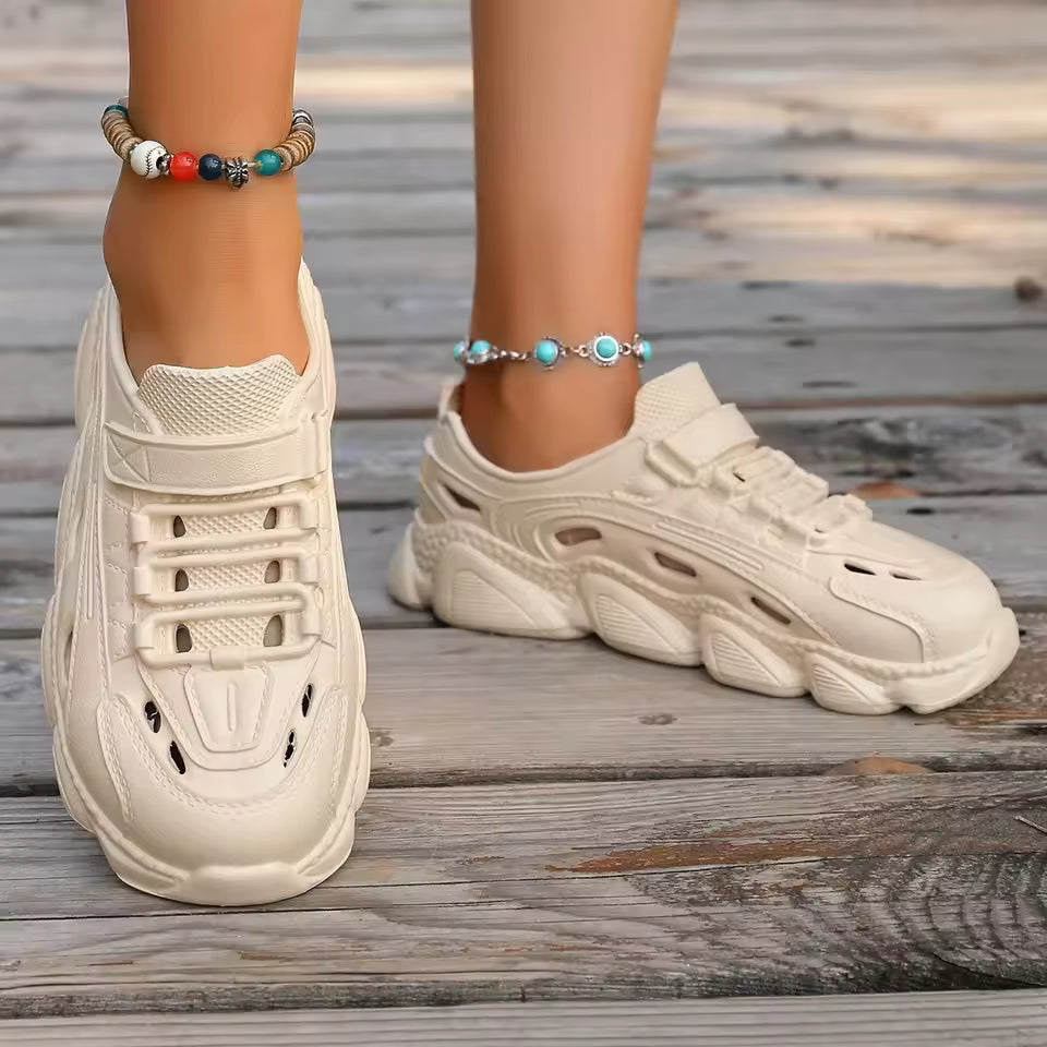 Casual Ankle Strap Thick Bottom Non-slip Beach Style Flat Shoes