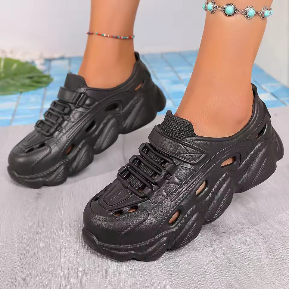 Casual Ankle Strap Thick Bottom Non-slip Beach Style Flat Shoes