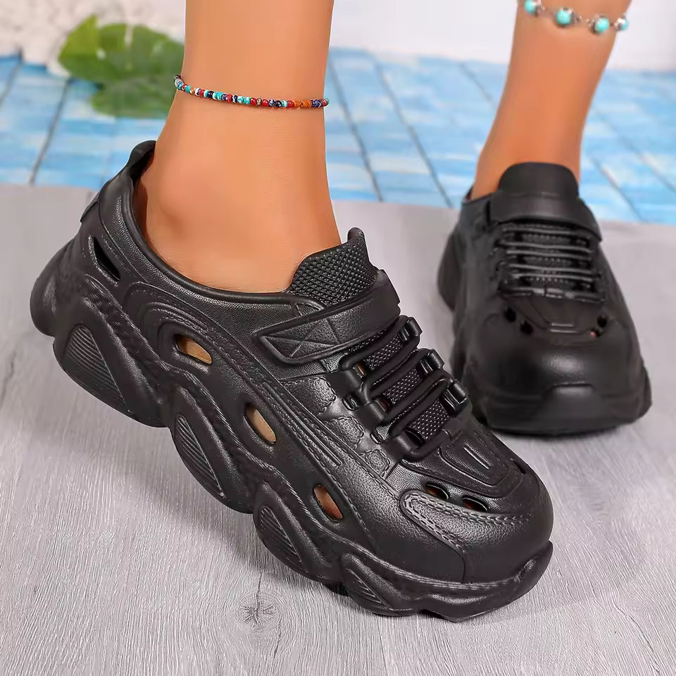 Casual Ankle Strap Thick Bottom Non-slip Beach Style Flat Shoes