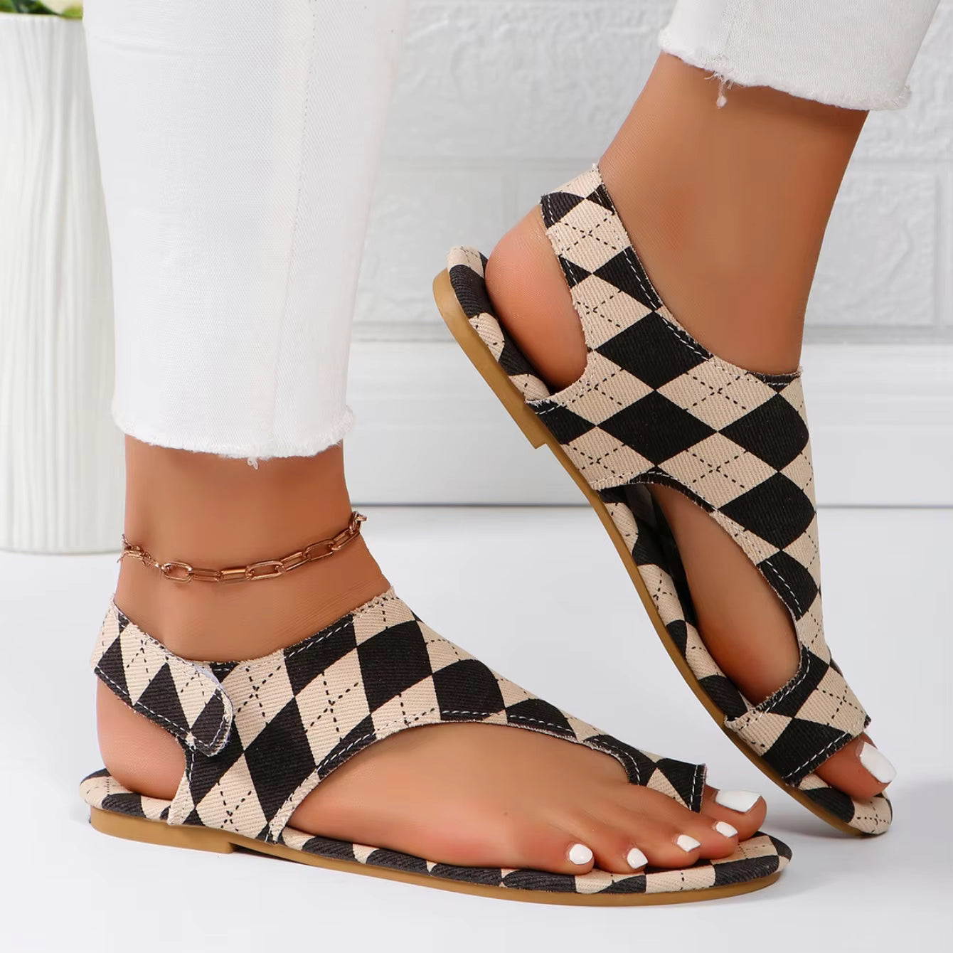 Casual Beach Designer Sling Back Flip Flops Flats Clip Toe Sandals
