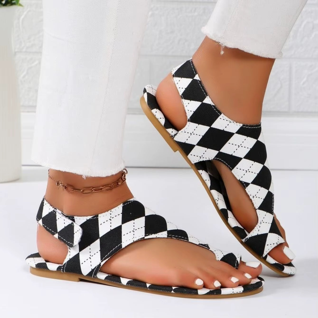Casual Beach Designer Sling Back Flip Flops Flats Clip Toe Sandals