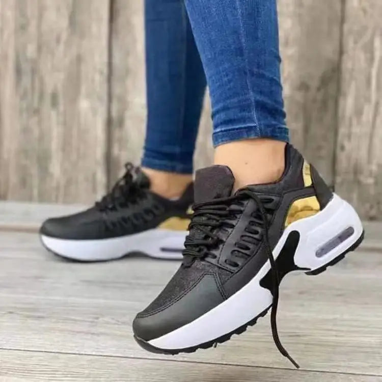 Casual Breathable Lightweight Non-Slip Wedge Heel Thick-Soled Outdoor Shoes