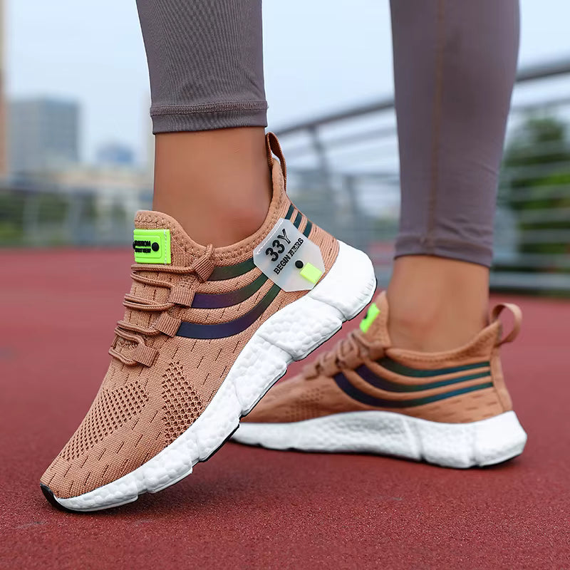 Casual Breathable Lightweight Sneakers Anti-slip Flats Outdoor Running Walking Sports Shoes