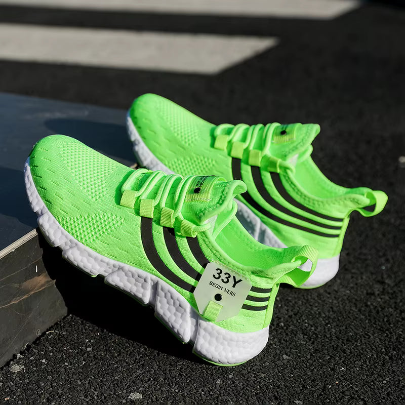 Casual Breathable Lightweight Sneakers Anti-slip Flats Outdoor Running Walking Sports Shoes