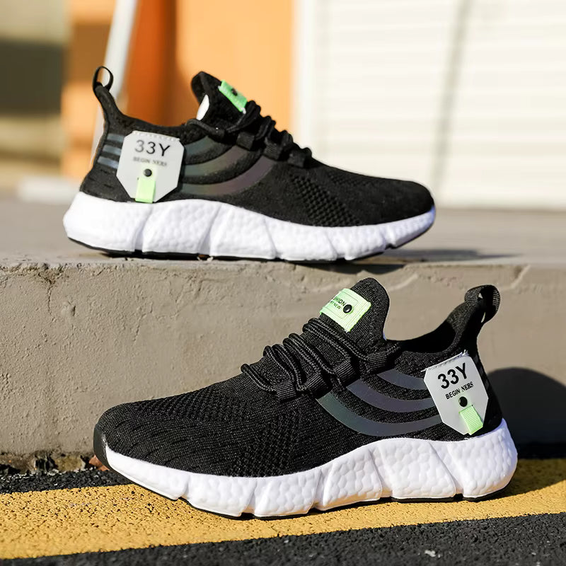 Casual Breathable Lightweight Sneakers Anti-slip Flats Outdoor Running Walking Sports Shoes