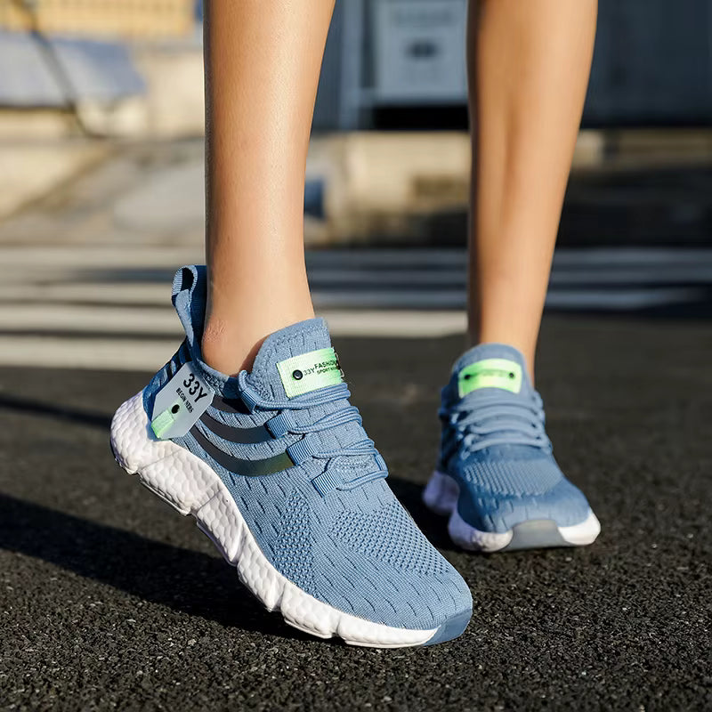 Casual Breathable Lightweight Sneakers Anti-slip Flats Outdoor Running Walking Sports Shoes