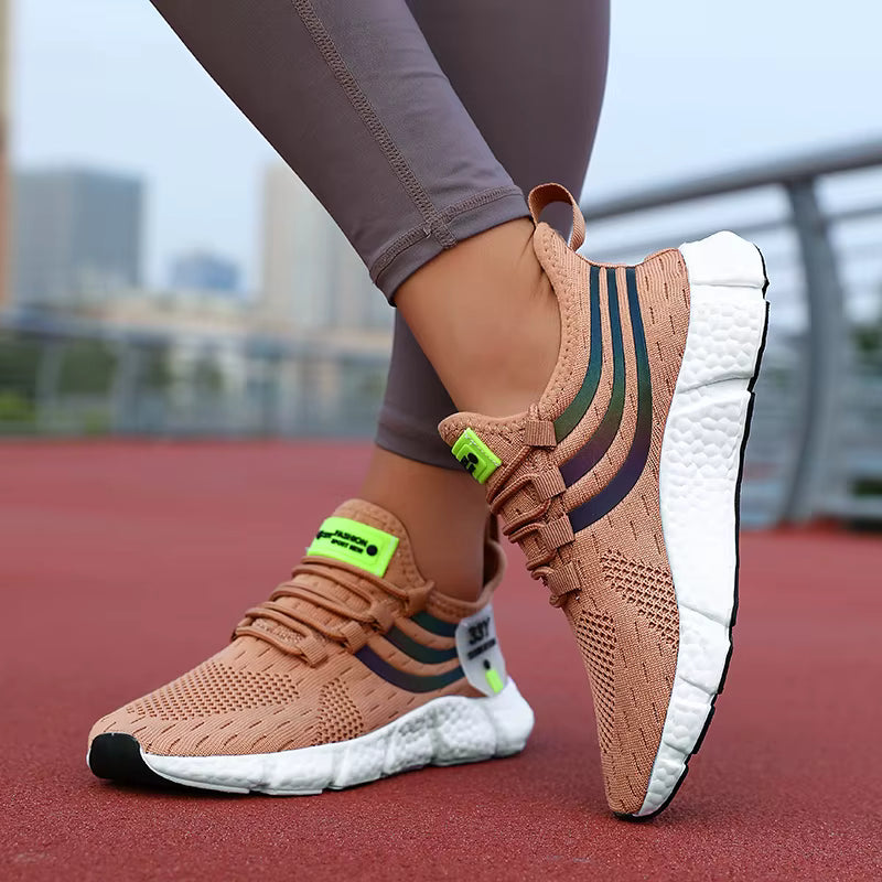 Casual Breathable Lightweight Sneakers Anti-slip Flats Outdoor Running Walking Sports Shoes