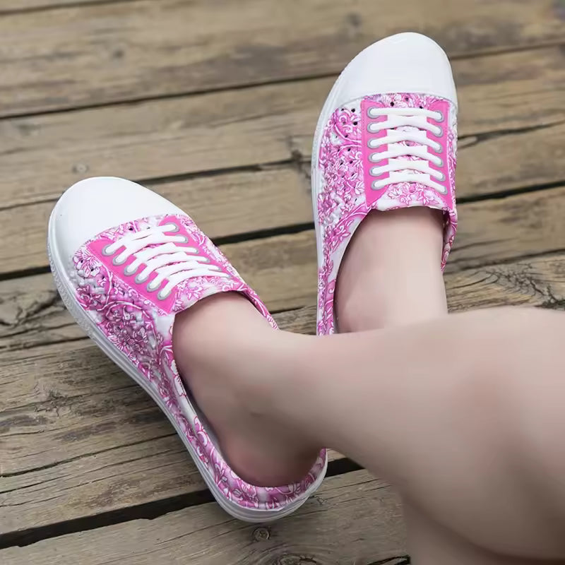 Casual Breathable Round Toe Comfortable Flats Sports Shoes