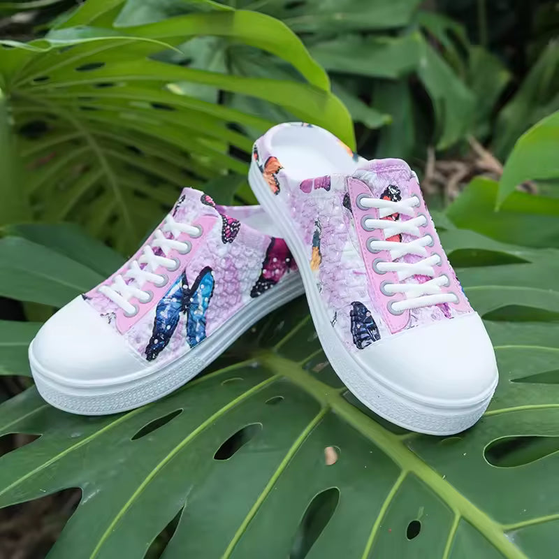 Casual Breathable Round Toe Comfortable Flats Sports Shoes