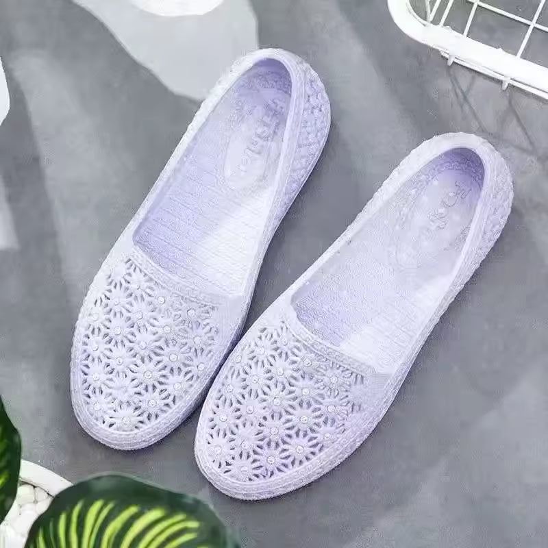 Casual Clip Toe Flat Flip Flops Beach PU Leather Slippers