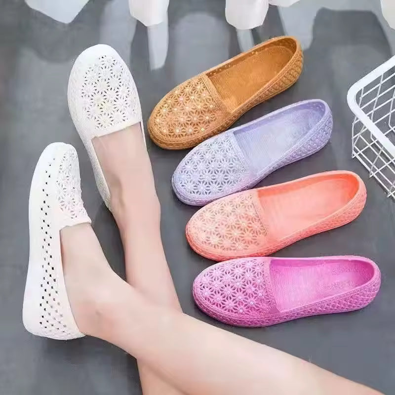 Casual Clip Toe Flat Flip Flops Beach PU Leather Slippers