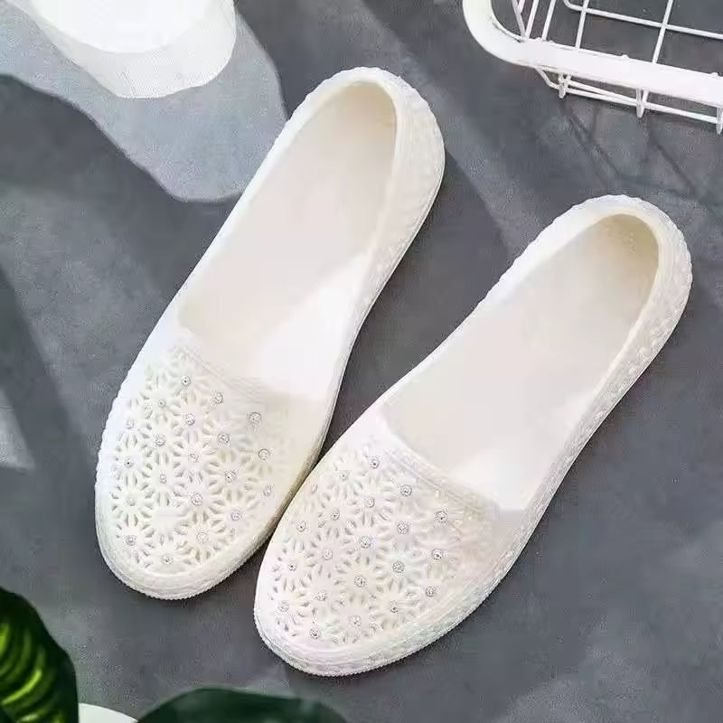 Casual Clip Toe Flat Flip Flops Beach PU Leather Slippers