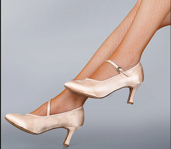 Casual Closed Toe Modern Quickstep Foxtrot Satin High Heel