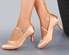 Casual Closed Toe Modern Quickstep Foxtrot Satin High Heel