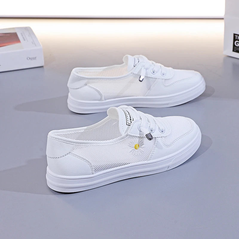 Casual Comfort Mesh Breathable Lace Up Tennis Light Hollow Shoes