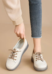 Casual Comfortable Genuine Leather De-Train Microfiber Walking Shoes