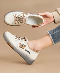 Casual Comfortable Genuine Leather De-Train Microfiber Walking Shoes