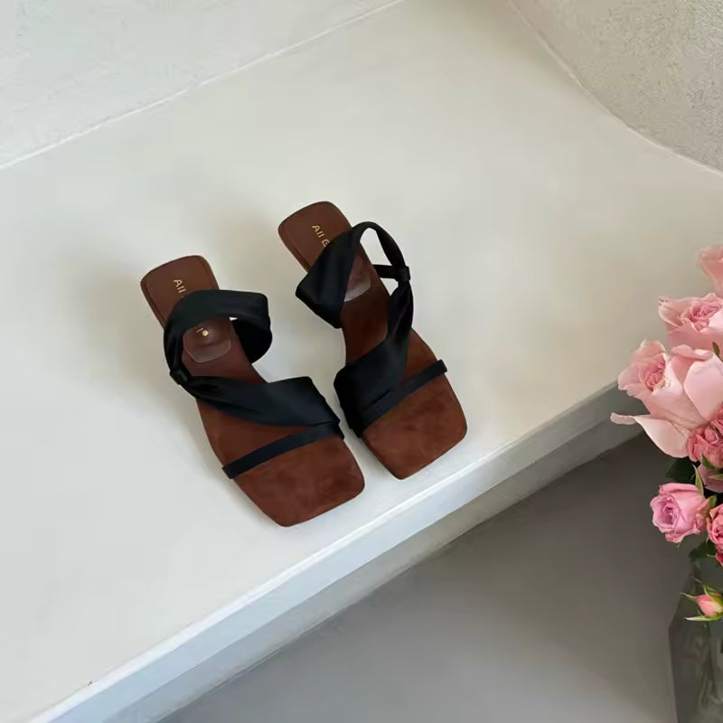 Classic Designer Evening Party With Platforms Wedges Heel Slippers
