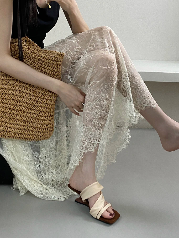 Classic Designer Evening Party With Platforms Wedges Heel Slippers